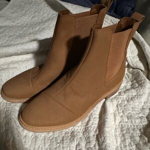 Toms Charlie Boot Bootie in brown size 9